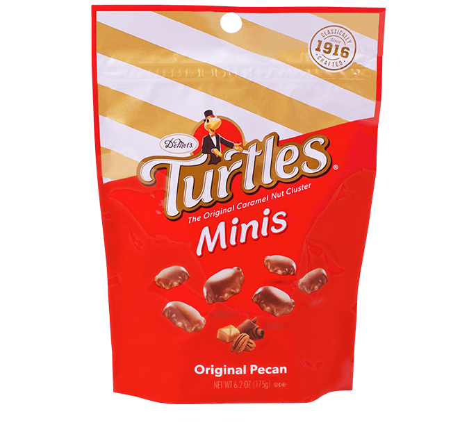 Bag of mini Turtles chocolates