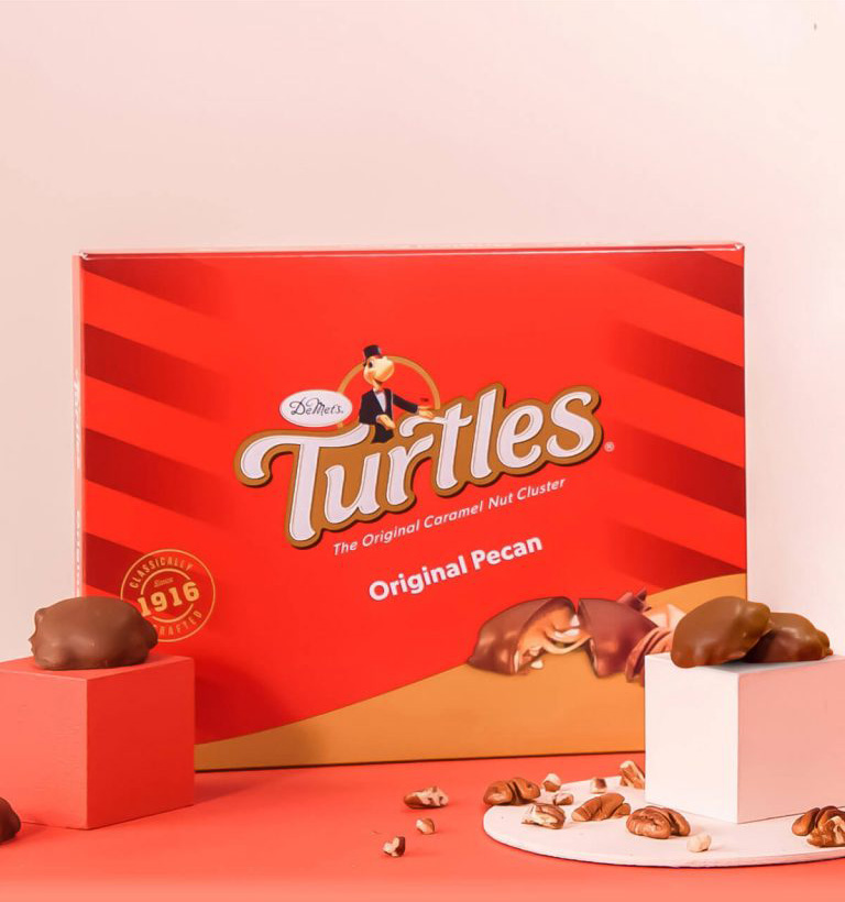 Demets milk chocolate turtles gift box