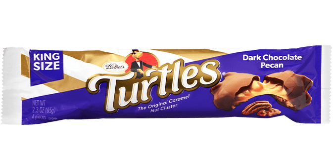 Dark chocolate Demets turtles king size bar